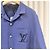 Louis Vuitton Giacca-camicia estiva a maniche corte ricamata Blu - vista 4