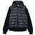 Moncler Casaco com capuz e fecho em lã acolchoada para homem Preto