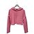 Chanel Sudadera crop de cachemira rosa