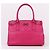 Salvatore Ferragamo Borsa Tote e Borsa a Tracolla Rosa Gancini con Dettagli Dorati - vista 2