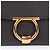 Salvatore Ferragamo Clutch con tracolla Gancini Gold Marrone - vista 2