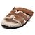 Hermès Sandali da uomo in camoscio Brown Craft Ecru con logo e shearling Marrone - vista 2