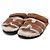 Hermès Sandali da uomo in camoscio Brown Craft Ecru con logo e shearling Marrone - vista 3