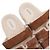 Hermès Sandali da uomo in camoscio Brown Craft Ecru con logo e shearling Marrone - vista 7