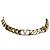 Valentino Collana Choker con Logo in Oro e Cristalli da Donna