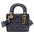 Dior Denim Stud Mini Lady Bag Blau