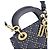 Dior Denim Stud Mini Lady Bag Blau - Ansicht 8