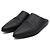 Céline Mules Babouche Jarkno da uomo in vitello nero - vista 3