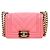 Chanel Mini Boy Bag in caviar chevron rosa con chip