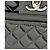 Chanel Borsa a tracolla con catena in vernice nera Nero - vista 7