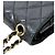 Chanel Borsa a spalla Classic in pelle d'agnello nera Medium Nero - vista 8