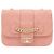 Chanel Borsa a tracolla matelassé rosa con patta e catena