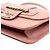 Chanel Borsa a tracolla matelassé rosa con patta e catena - vista 5