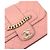 Chanel Borsa a tracolla matelassé rosa con patta e catena - vista 7
