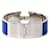 Hermès Pulsera Blue Click Acier Silver Azul  - vista 3