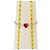 Gucci Bracciale in argento con cuori rossi intrecciati - vista 5