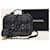 Chanel Vanity Medium Kosmetiktasche aus marineblauem Tweed und Pythonleder mit Tragegriff - Ansicht 7
