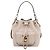 Louis Vuitton Borsa bucket in pelle grana Gris Marrone
