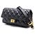 2.55 Chanel Vintage Micro-Gürteltasche aus Kalbsleder mit goldener Kette - Ansicht 2