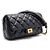 2.55 Chanel Vintage Micro-Gürteltasche aus Kalbsleder mit goldener Kette - Ansicht 3