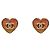 Chanel Pendientes de corazón degradado