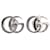 Gucci Orecchini GG Marmont con borchie argento  - vista 1