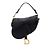 Dior Mini borsa Tote Saddle in vitello grana nera - vista 2