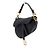 Dior Mini borsa Tote Saddle in vitello grana nera - vista 3