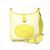 Hermès Bolso de hombro y bolso bandolera Evelyn Canvas Citron Lime Dorado