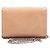 Tod's Borsa a tracolla in vernice beige con catena - vista 4