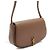 Saint Laurent Borsa a tracolla mezza luna Mini Voltaire in vitello Dark Cocoa - vista 4