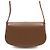 Saint Laurent Borsa a tracolla mezza luna Mini Voltaire in vitello Dark Cocoa - vista 5