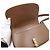 Saint Laurent Borsa a tracolla mezza luna Mini Voltaire in vitello Dark Cocoa - vista 8