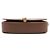 Saint Laurent Borsa a tracolla mezza luna Mini Voltaire in vitello Dark Cocoa - vista 9