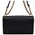 Chanel Borsa a tracolla con patta Medium con catena dorata Nero - vista 5