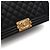 Chanel Borsa a tracolla con patta Medium con catena dorata Nero - vista 9