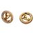 Louis Vuitton Orecchini Louise by Night Gold - vista 4