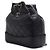 Chanel Zaino piccolo Gabrielle in vitello nero - vista 3