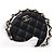 Chanel Borsa pouch in pelle d'agnello nera con tracolla a catena e CC dorati Season Nero - vista 4