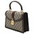Gucci Borsa Ophidia GG Supreme Small Top Handle Marrone - vista 2