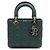 Borsa a mano e a tracolla Lady Dior My ABCDior Small Verde - vista 2