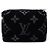 Louis Vuitton Borsa a tracolla da uomo Keepall Bandoulière in shearling nero Monogram - vista 4