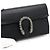 Gucci Borsa a tracolla e spalla Dionysus GG Super Mini in pelle nera e canvas con catena - vista 10