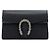 Gucci Borsa a tracolla e spalla Dionysus GG Super Mini in pelle nera e canvas con catena - vista 2