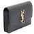 Saint Laurent Tarjetero acordeón Uptown Negro - vista 2