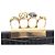 Alexander Mcqueen Clutch con motivo coccodrillo e manico dorato Nero - vista 12
