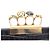 Alexander Mcqueen Clutch con motivo coccodrillo e manico dorato Nero - vista 4
