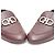 Salvatore Ferragamo Mocassini in pelle Tri-Logo da donna Rosso - vista 13