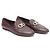 Salvatore Ferragamo Mocassini in pelle Tri-Logo da donna Rosso - vista 3