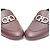 Salvatore Ferragamo Mocassini in pelle Tri-Logo da donna Rosso - vista 6